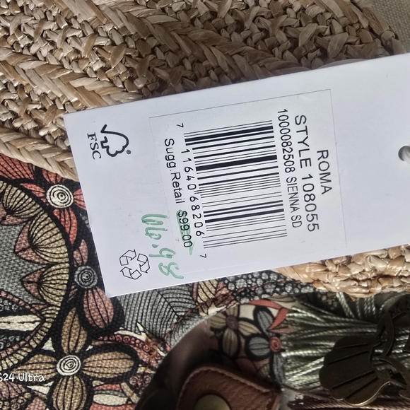 Sakroots Roma Owl Floral Shopper Tote NWT with Owl bag Charm - Picture 9 of 16